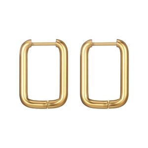 New! Zara Monday to Friday 14K Gold Plated Huggie Earrings (1026) NWOT